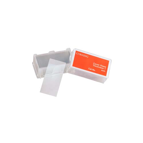 16206. CUBREOBJETOS 24X40MM #1 DE VIDRIO RECTANGULARES, GROSOR 0.13-0.16MM ( 2 CAJITAS C/100 PIEZAS) - CORNING
