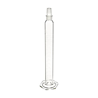 2686. PROBETA (MEDIDA CILINDRICA) DE VIDRIO 10ML GRADUADA C/TAPON ESMERILADO CALIBRADA TC - PYREX