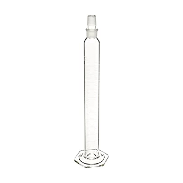 2686. PROBETA (MEDIDA CILINDRICA) DE VIDRIO 10ML GRADUADA C/TAPON ESMERILADO CALIBRADA TC - PYREX