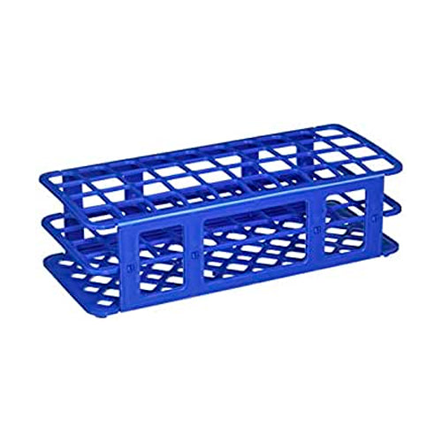11038. GRADILLA P/40 TUBOS 5-30ML PLEGABLE 21MM POLIPROPILENO AUTOCLAVABLE COLOR AZUL - HEATHROW