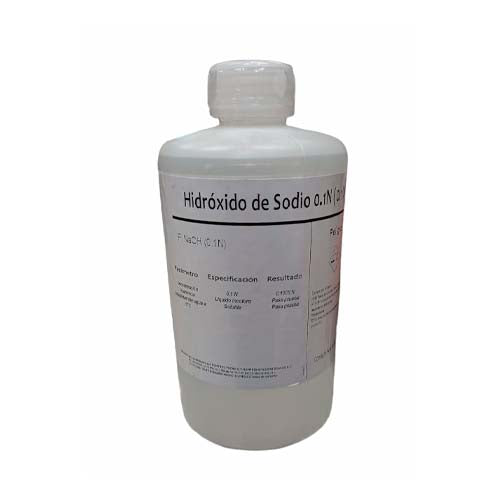 20165. HIDROXIDO DE SODIO SOLN 0.1N (0.1M) PLASTICO 1LT PAQUETE C/2 PIEZAS - CTR