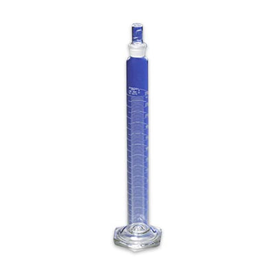 15120. PROBETA (MEDIDA CILINDRICA) DE VIDRIO 1LT CLASE A GRADUADA CERTIFICADA/SERIALIZADA C/TAPON ESMERILADO - PYREX
