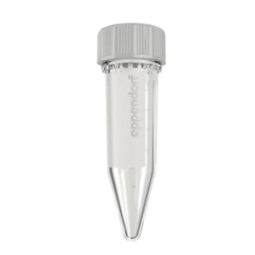 8243. TUBO DE POLIPROPILENO 5ML INCOLORO C/TAPON DE ROSCA EPPENDORF QUALITY C/200 (2 BOLSAS C/100 PIEZAS) EPPENDORF