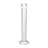 1363. PROBETA CILINDRICA GRADUADA DE VIDRIO 500ML LINEA BLANCA CON PICO CERTIF  PYREX