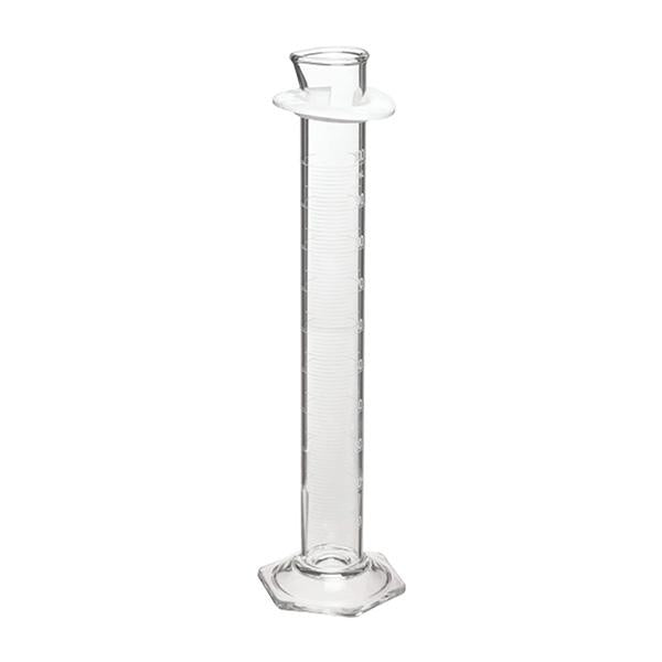 1363. PROBETA CILINDRICA GRADUADA DE VIDRIO 500ML LINEA BLANCA CON PICO CERTIF  PYREX
