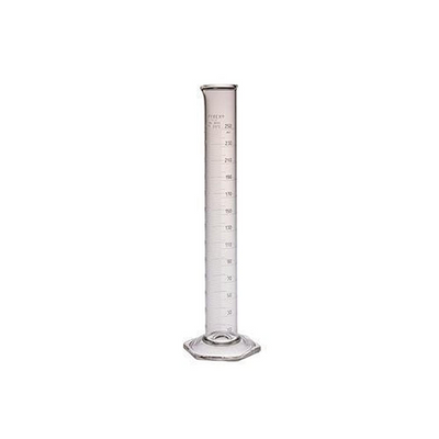 2841. PROBETA (MEDIDA CILINDRICA) DE VIDRIO 25ML GRADUADA DOBLE ESCALA ECONOMICA - PYREX