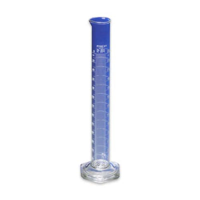 15130. PROBETA (MEDIDA CILINDRICA) DE VIDRIO 2LT GRADUADA DOBLE ESCALA ECONOMICA - PYREX