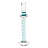 10737. PROBETA (MEDIDA CILINDRICA) DE VIDRIO 100ML CLASE A GRADUADA DOBLE ESCALA EN AZUL - PYREX