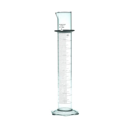 1358. PROBETA CILINDRICA GRADUADA DE VIDRIO CLASE A 500ML DOBLE ESCALA EN AZUL - PYREX