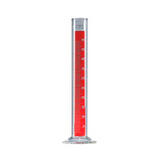 2820. PROBETA (MEDIDA CILINDRICA) DE VIDRIO 100ML GRADUADA LINEA ROJA C/PICO - PYREX