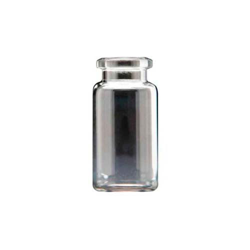 21232. VIAL VIDRIO CLARO TIPO HEADSPACE DE 10ML, 20MM BORDE BISELADO 23X46MM, PAQUETE C/100 PIEZAS - FINNERAN