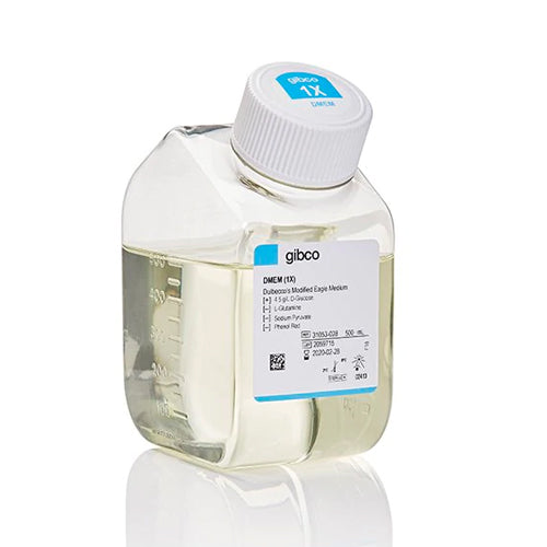 4469. DMEM ALTO CONTENIDO EN GLUCOSA, SIN GLUTAMINA SIN ROJO FENOL 500ML - GIBCO