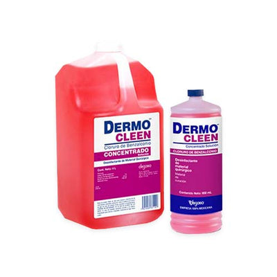 12337. CLORURO BENZALCONIO CONCENTRADO AL 1% PIEZA 4LT PAQUETE C/2 PIEZAS - DERMOCLEEN