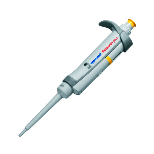 24643. MICROPIPETA MONOCANAL VOLUMEN VARIABLE 10-100UL RESEARCH PLUS AUTOCLAVABLE, BOTON AMARILLO EPPENDORF