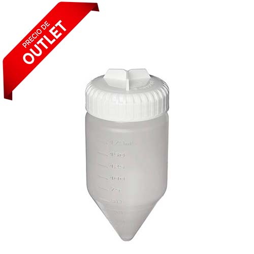 1643. FRASCO P/CENTRIFUGA 175ML DE PPCO , FONDO CONICO C/TAPON DE SELLADO, NO ESTERIL - NALGENE