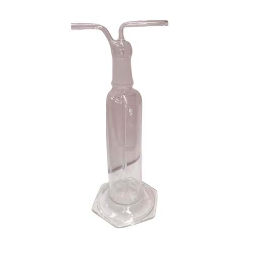 10829. APARATO LAVADOR DE GASES COMPLETO 500ML CILINDRO PORO GRUESO - PYREX