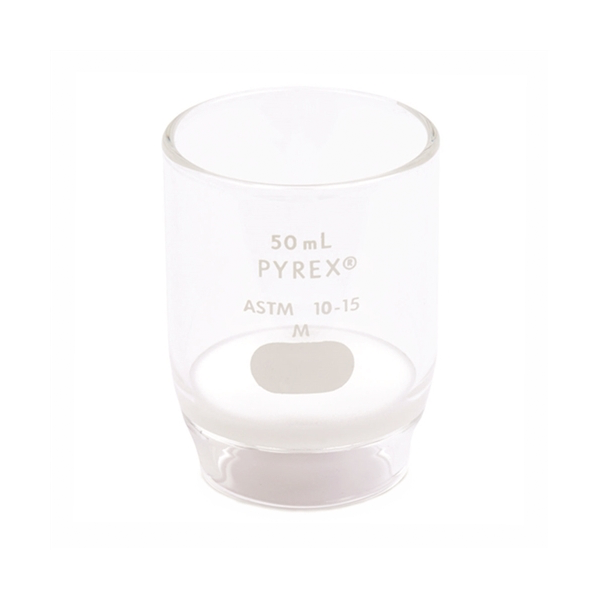 2635. CRISOL GOOCH DE VIDRIO FORMA ALTA C/DISCO 50ML PORO FINO - PYREX