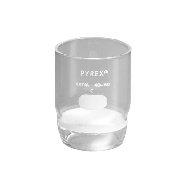 2639. CRISOL GOOCH DE VIDRIO FORMA ALTA C/DISCO 50ML PORO MEDIO - PYREX