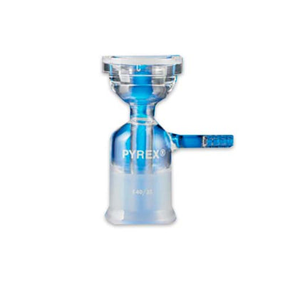 15096. BASE SOPORTE DE VIDRIO PARA EMBUDO GRADUADO CON TUBULACION 47MM - PYREX