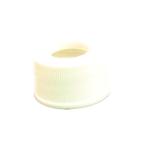 21231. TAPA DE POLIPROPILENO BLANCO 24-414MM P/VIAL 40ML C/ABERTURA PAQUETE C/100 PIEZAS - FINNERAN