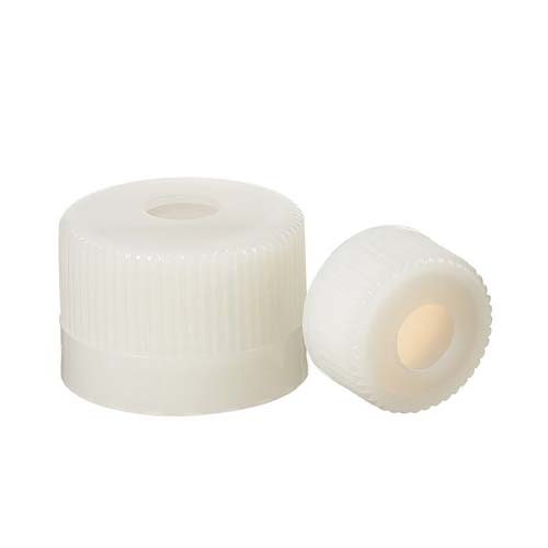 56424. TAPON DE POLIETILENO ALTA DENSIDAD C/SEPTA PTFE/SILICON ROSCA 38-430 ESTERIL CAJA C/240 PIEZAS - NALGENE