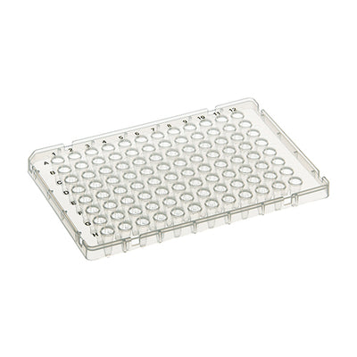 5006. MICROPLACA PCR 96 POZOS 0.1ML CLARO C/SEMI FALDON, PERFIL BAJO C/10 - SSIBIO