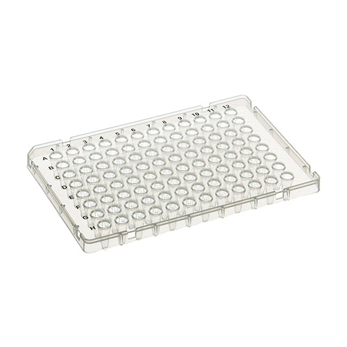 5006. MICROPLACA PCR 96 POZOS 0.1ML CLARO C/SEMI FALDON, PERFIL BAJO C/10 - SSIBIO