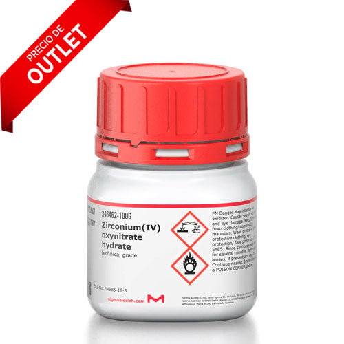 24846. OXINITRATO DE ZIRCONIO (IV) HIDRATADO GRADO TECNICO 100GR SIGMA-ALDRICH