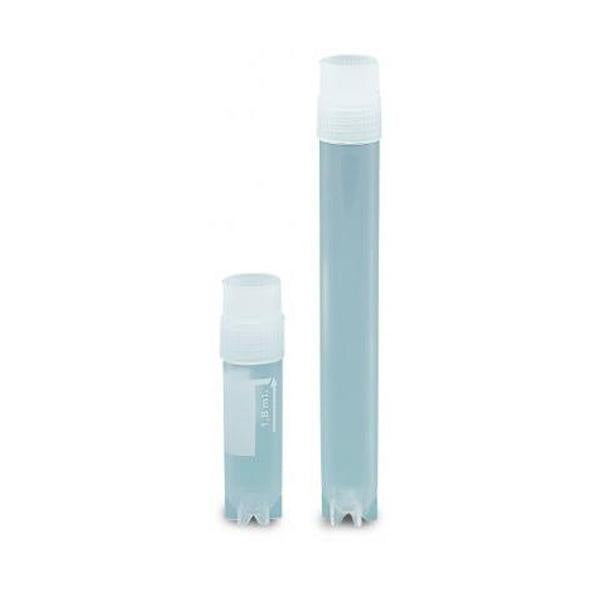 VIAL CRIOGENICO (CRIOVIAL) 4.5ML POLIPROPILENO, FONDO REDONDO C/FALDON, LIBRE DE DNASA Y RNASA ESTERIL 12X5X91MM 347643 - NUNC