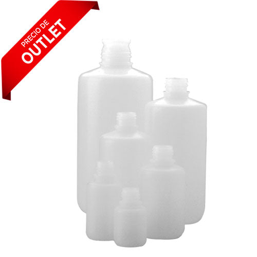 24309. FRASCO DE POLIETILENO ALTA DENSIDAD 250ML (8OZ) TRANSPARENTE, BOCA ANGOSTA 24MM, SIN TAPON PAQUETE C/250 PIEZAS NALGENE