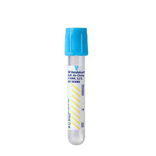 21124. TUBO VACUTAINER PLUS CITRATO 13X75MM 2.7MLAZUL TOP C/100 - BD