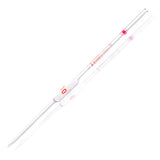 26936. PIPETA VOLUMETRICA DE VIDRIO 12ML CLASE A CERTIFICADO/LOTE SERIALIZADA, CODIGO COLOR ROJO KIMAX