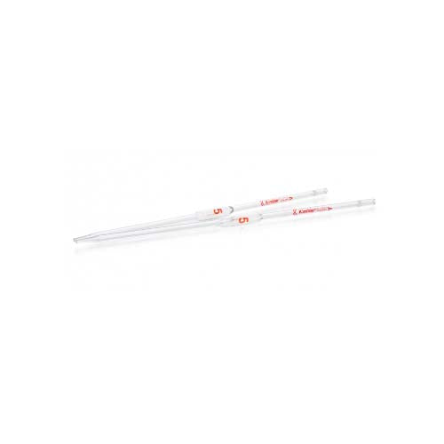 20873. PIPETA VOLUMETRICA DE VIDRIO 5ML CLASE A TD, CERTIFICADA POR LOTE Y SERIALIZADA - KIMAX