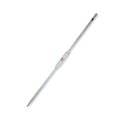 10899. PIPETA VOLUMETRICA DE VIDRIO 10ML CLASE A CODIGO COLOR SERIALIZADA/CERTIFICADA - KIMAX