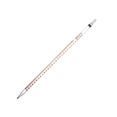 24684. PIPETA GRADUADA DE VIDRIO SEGUN MOHR 10 X 0.1ML CLASE A, BANDA NARANJA NO ESTERIL, SERILIZADA/CERTIFICADA, NO ESTERIL, REUSABLE KIMAX