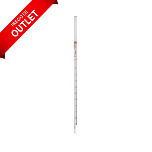 24174. PIPETA SEROLOGICA DE VIDRIO 0.2ML, LINEA TEKK PAQUETE C/5 PIEZAS KIMAX