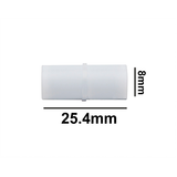 5117. BARRA MAGNETICA CILINDRICA DE TEFLON 8 X 25.4MM BLANCA - BEL-ART
