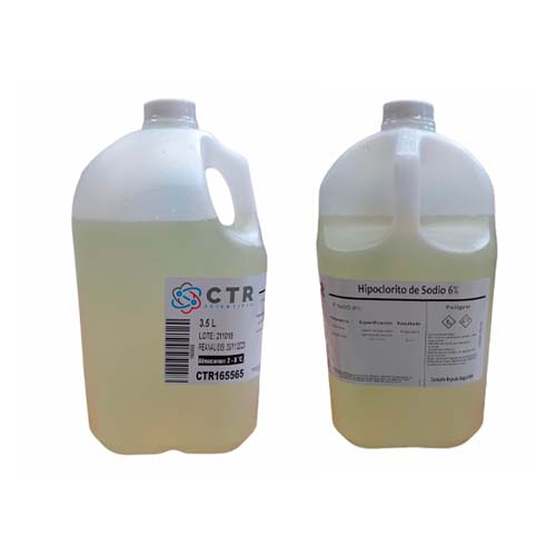 20168. HIPOCLORITO DE SODIO SOLN 6% PLASTICO 3.5LT - CTR