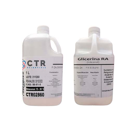 50929. GLICERINA (GLICEROL) RA PLASTICO 1LT - CTR