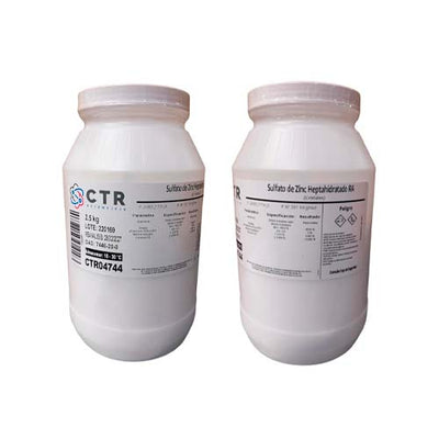 20214. SULFATO DE ZINC HEPTAHIDRATADO RA PLASTICO 2.5KG - CTR