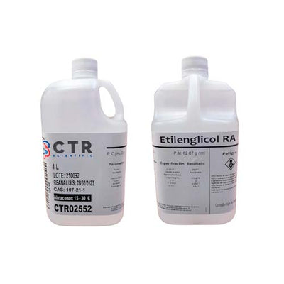 20133. ETILENGLICOL RA PLASTICO 1LT PAQUETE C/3 PIEZAS - CTR