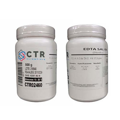 50885. EDTA SAL DISODICA RA PLASTICO 500GR - CTR