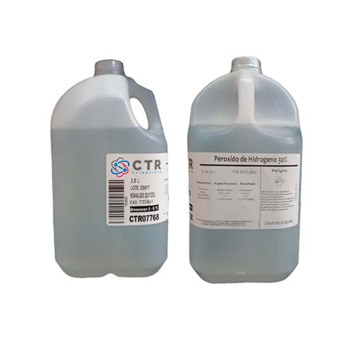 20190. PEROXIDO DE HIDROGENO SOLN 30% PLASTICO 3.5LT - CTR