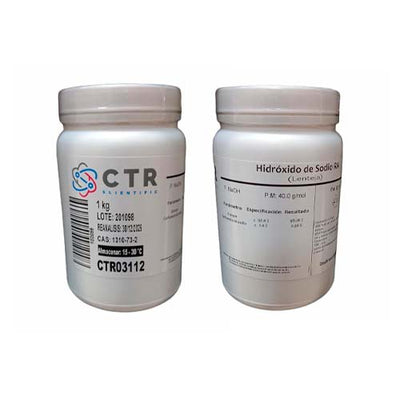 50309. HIDROXIDO DE SODIO LENTEJAS RA PLASTICO 1KG - CTR