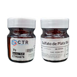 20208. SULFATO DE PLATA RA VIDRIO AMBAR 25GR  CTR