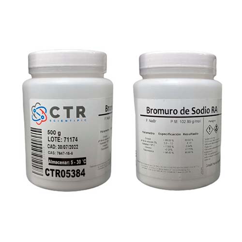 20117. BROMURO DE SODIO RA PLASTICO 500GR - CTR