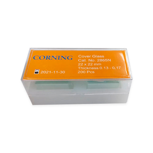 50884. CUBREOBJETOS 22X22MM DE VIDRIO CUADRADOS - PYREX