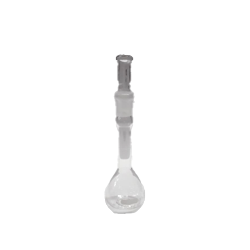 5808. MATRAZ VOLUMETRICO DE VIDRIO 10ML CLASE A LINEA BLANCA C/TAPON ESMERILADO - PYREX