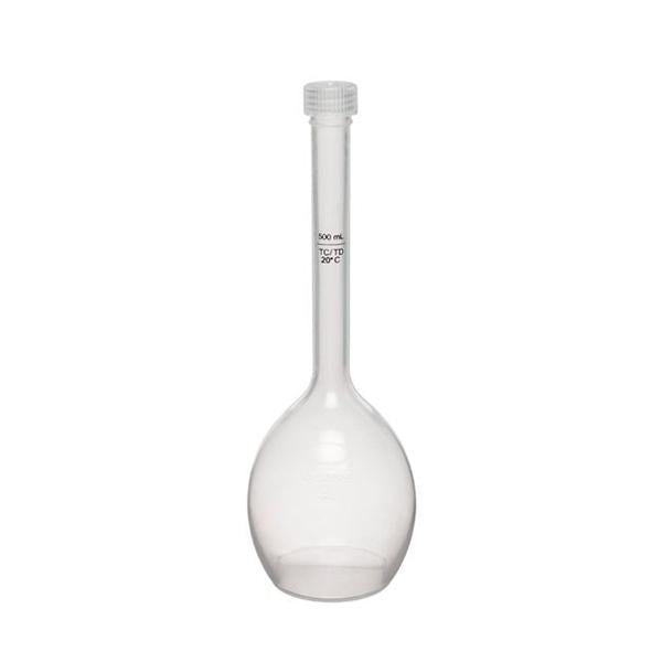 1533. MATRAZ VOLUMETRICO DE POLIMETILPENTANO 1LT CLASE B C/TAPA ROSCA PP - NALGENE