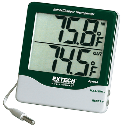 5468. TERMOMETRO DIGITAL C/SONDA, SENSOR DE TEMPERATURA REMOTO Y CABLE ADJUNTO INTERNO - EXTECH